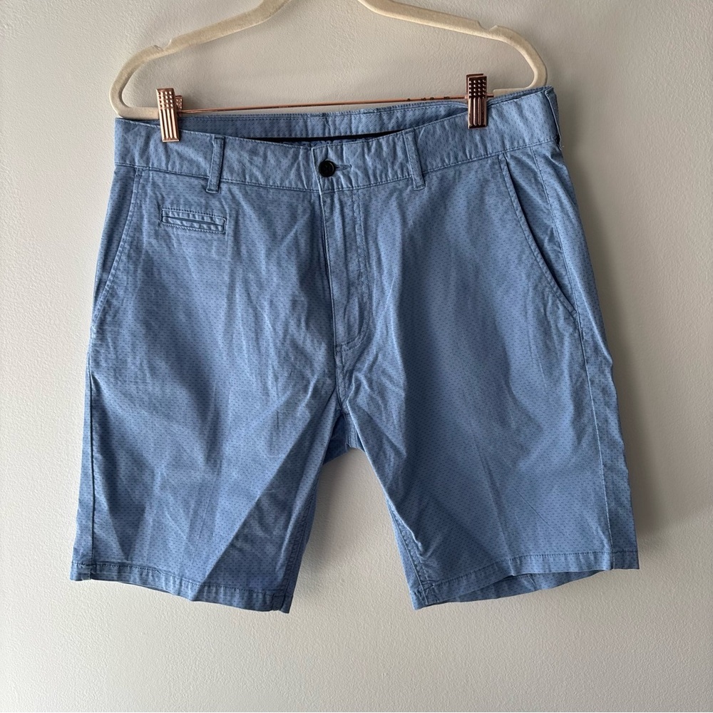 Toscano Blue Flat Front Casual Shorts Sz 34‎
